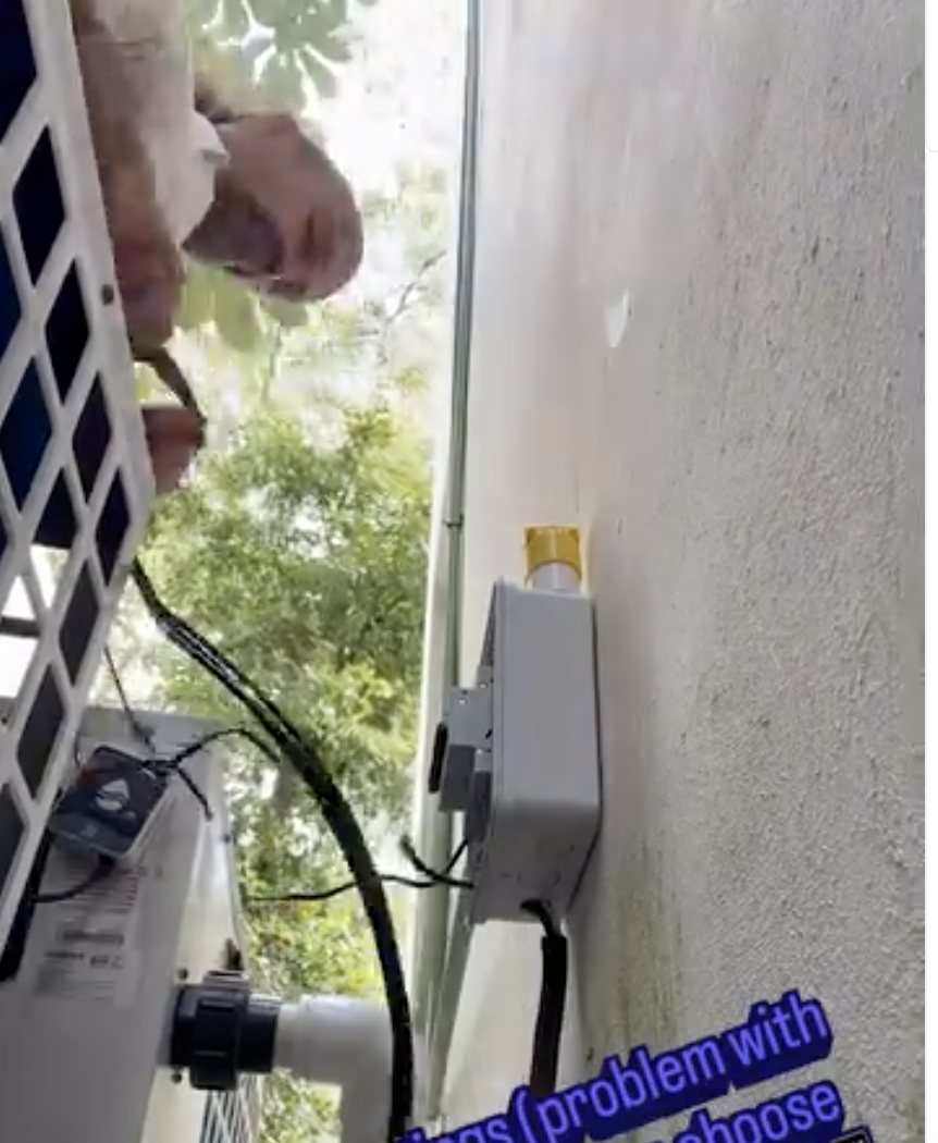 Solar charge controllers wired with breakers and switches